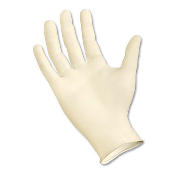 Boardwalk 5 Mil Powder-Free Synthetic Examination Vinyl Gloves, Cream - Large 310LCT